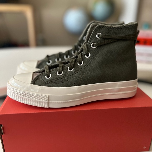 CONVERSE - Chuck 70 - Olive Green - Vulcanized rubber toe & platform outsole - Picture 9 of 10